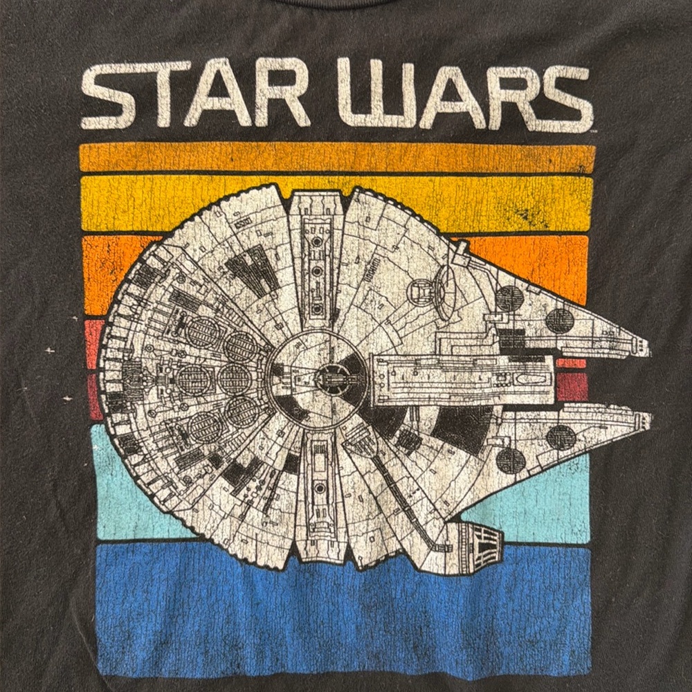STAR WARS black tshirt adult small